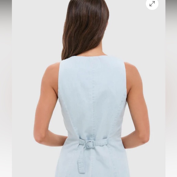 NWT Tuckernuck Brett Washed Denim Top - Picture 4 of 6